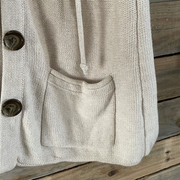 Banana Republic Cream Hoodie Vest - Picture 6 of 6